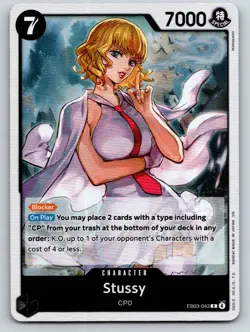 Stussy EB03-043 Rare Extra Booster: One Piece Heroines Edition One Piece Foil NM - Image 1
