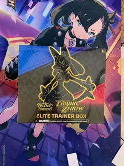 Pokemon TCG Sword & Shield Crown Zenith ETB Elite Trainer Box Factory Sealed - Image 1
