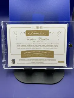 2018 Panini Flawless Rookie Walker Buehler Auto Dual Patch /15 Gem SSP - Image 5