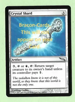 (2050) CCG MTG "MIRRODIN" Artifact Card UNCOMMON Crystal Shard No 159 - Image 1