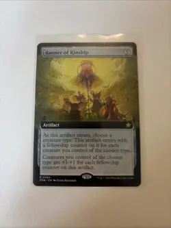 MTG Foundations Banner of Kinship Extended Art Regular Rare Card #0484 - Image 1