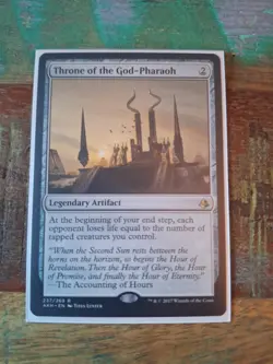 MTG Amonkhet Throne of the God-Pharaoh Card 237/269 Regular Rare NM - Image 1