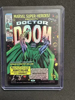 MTG Marvel Super Heroes Doctor Doom (Borderless Classic Comic Card) 0394 (Foil) - Image 3