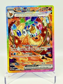 Pokemon 2025 Scarlet & Violet Prismatic Evolutions Flareon EX SIR 146/131 NM - Image 1