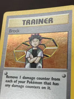 Holo Brock Trainer #15/132 Gym Heroes NM/LP Vintage Pokemon TCG Excellent Card - Image 2