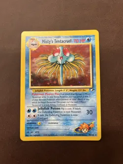 Misty's Tentacruel 10/132 Gym Heroes Holo Rare Pokemon Card WOTC NM LP - Image 1