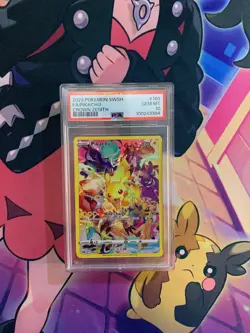 2023 POKEMON SWORD & SHIELD CROWN ZENITH #160 FULL ART/PIKACHU PSA 10 - Image 2