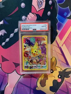 2023 POKEMON SWORD & SHIELD CROWN ZENITH #160 FULL ART/PIKACHU PSA 10 - Image 4