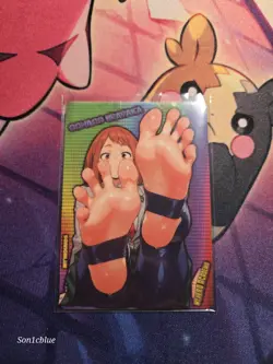 Ochaco Uraraka My Hero Academia Custom Glow Waifu Card Feet Fan Art - Image 1