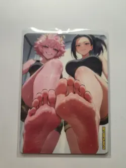 Mina & Momo My Hero Academia Custom Glow Waifu Card Feet Fan Art - Image 1