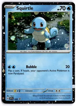 Squirtle - (Cosmos Holo) 048 SV: Scarlet & Violet Promo Cards Promo Holo NM - Image 1