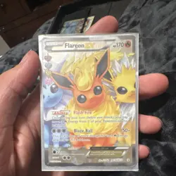 Pokemon Flareon EX RC28/RC32 Full Art Holo Ultra Rare English 170 HP TCG Card - Image 1