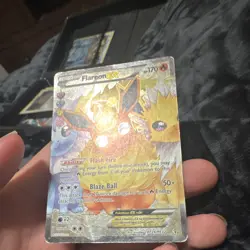 Pokemon Flareon EX RC28/RC32 Full Art Holo Ultra Rare English 170 HP TCG Card - Image 2