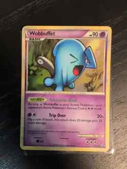 Wobbuffet HGSS04 Swirl Black Star Promo Pokemon Card - Image 1
