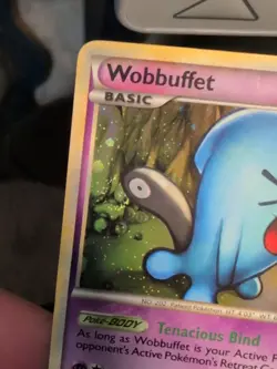 Wobbuffet HGSS04 Swirl Black Star Promo Pokemon Card - Image 2