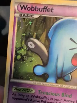 Wobbuffet HGSS04 Swirl Black Star Promo Pokemon Card - Image 3
