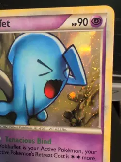 Wobbuffet HGSS04 Swirl Black Star Promo Pokemon Card - Image 4