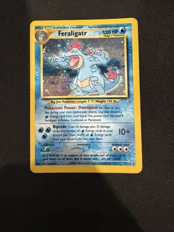 Pokemon TCG Neo Genesis Feraligatr 5/111 Holo Rare Unlimited Vintage Card - Image 1