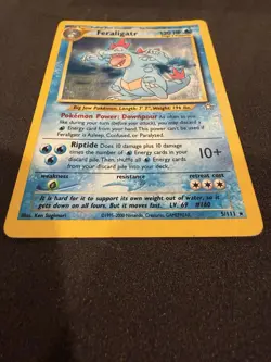 Pokemon TCG Neo Genesis Feraligatr 5/111 Holo Rare Unlimited Vintage Card - Image 2
