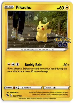 Pikachu - (Cosmos Holo) 027/078 Miscellaneous Cards & Products Promo Holo NM - Image 1