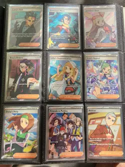 100+ NM Mixed Holo POKEMON Card Lot ENGLISH *binder included* - Image 1