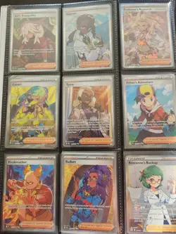 100+ NM Mixed Holo POKEMON Card Lot ENGLISH *binder included* - Image 2