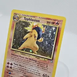 POKEMON: Typhlosion - 17/111 - Neo Genesis Unlimited Holo Rare Card WOTC MP - Image 3