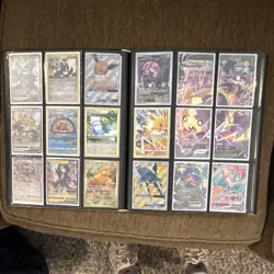 Pokemon Card Binder Full Of Cards 70 Pack Hits Including Full Arts, Ex, Gx, Etc - Image 5