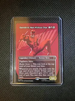Daredevil, Man Without Fear (Borderless) (0372) 372 Marvel Super Heroes MTG R NM - Image 1