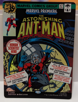 Marvel Super Heroes Variant Foil The Astonishing Ant-Man MSH 0397 Borderless MTG - Image 1