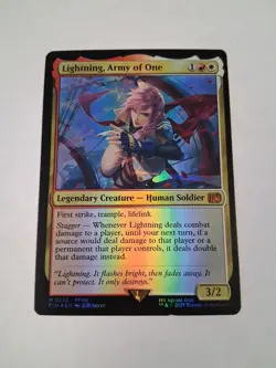 MTG Lightning, Army of One Final Fantasy Foil - Image 1