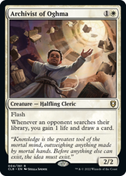 Archivist of Oghma NM-Mint Commander Legends: Battle for Baldur's Gate MTG - Image 1