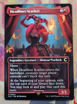 Headliner Scarlett (Borderless) MTG Ravnica: Clue Edition (CLU) (NM) - Image 1