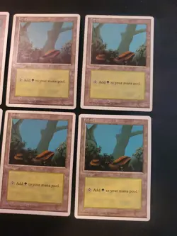 6x 4th Fourth Edition #177 Forest (A) LP Magic The Gathering MTG Tcg See Pics - Image 3