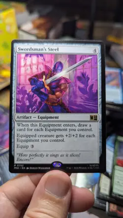 1x Swordsman"s Steel Marvel Super Heroes NM - Magic MTG MSC x1 - Image 1