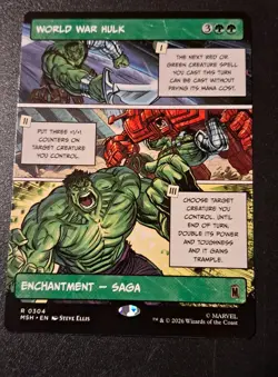 MTG - World War Hulk (Borderless) - Marvel Super Heroes NM/M Condition - Image 1