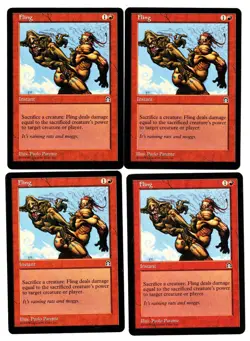 Fling - Stronghold MTG Red Common Instant LP X 4 - Image 1