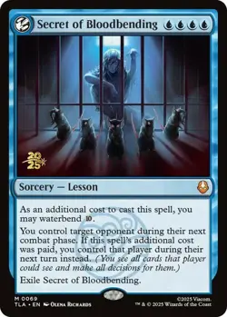 1x Secret of Bloodbending - Foil - Prerelease Promo MTG - Avatar: The Last Airbe - Image 1