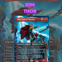 EDH - Thor, God of Thunder, Burn, MTG Commander Deck, Marvel, Bracket 2 - Image 1