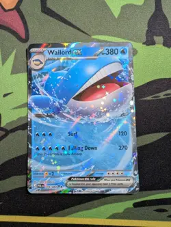 Pokemon Wailord ex 016/084 NM Double Rare Pitch Black - Image 1