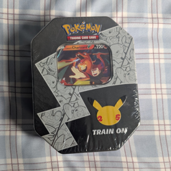 Pokemon TCG Celebrations 25th Anniversary Tin Lance's Charizard V Sealed - Image 1
