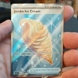 Pokemon TCG Jumbo Ice Cream 109/108 Roaring Skies Secret Rare Reverse Holo - Image 1