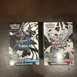 Pokemon TCG Black Bolt & White Flare Booster Bundle Set Brand New Factory Sealed - Image 1
