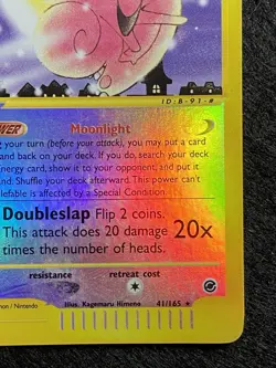 Pokemon TCG Clefable 041/165 Expedition Base Set Reverse Holo Rare English 70 HP - Image 3