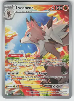 Lycanroc SV09: Journey Together 166/159 Illustration Rare MP Pokemon - Image 1