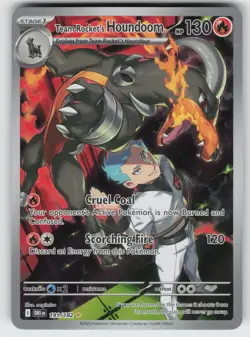 Team Rocket's Houndoom SV10: Destined Rivals 191/182 Illustration Rare Pokemon - Image 1