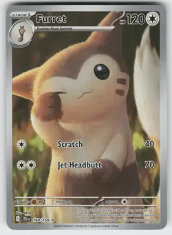 Furret SV09: Journey Together 168/159 Illustration Rare MP Pokemon - Image 1
