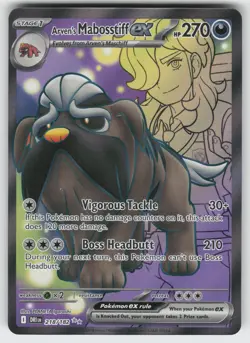 Arven's Mabosstiff ex - SV10: Destined Rivals 218/182 Ultra Rare NM Pokemon - Image 1