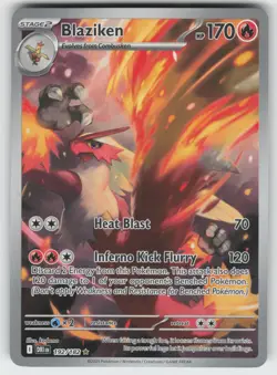 Blaziken SV10: Destined Rivals 192/182 Illustration Rare MP Pokemon - Image 1