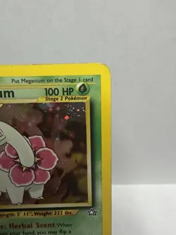 Meganium 11/111 Rare Neo Genesis Pokemon Unlimited Holo Moderately Played - Image 3